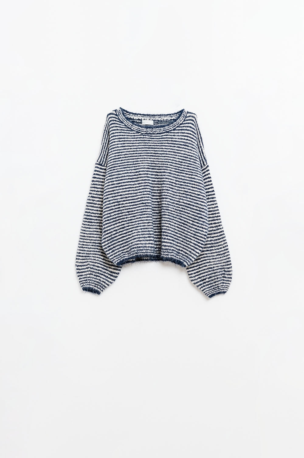 Relaxed stripped Sweater in navy and White - Jumpers