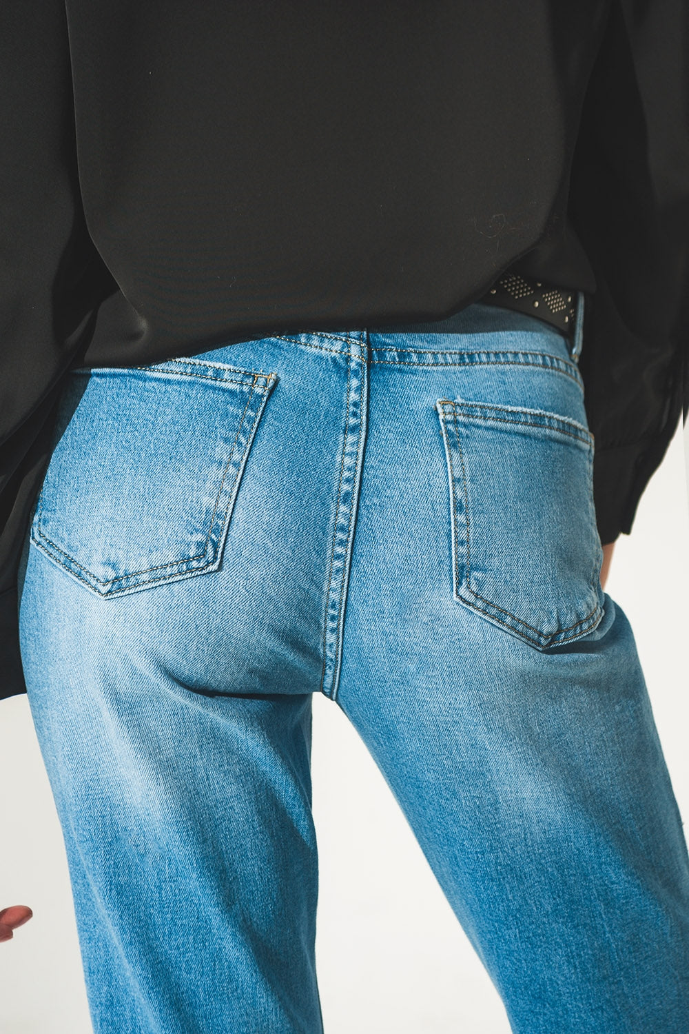 Ripped embellished jeans in lightwash - Jeans