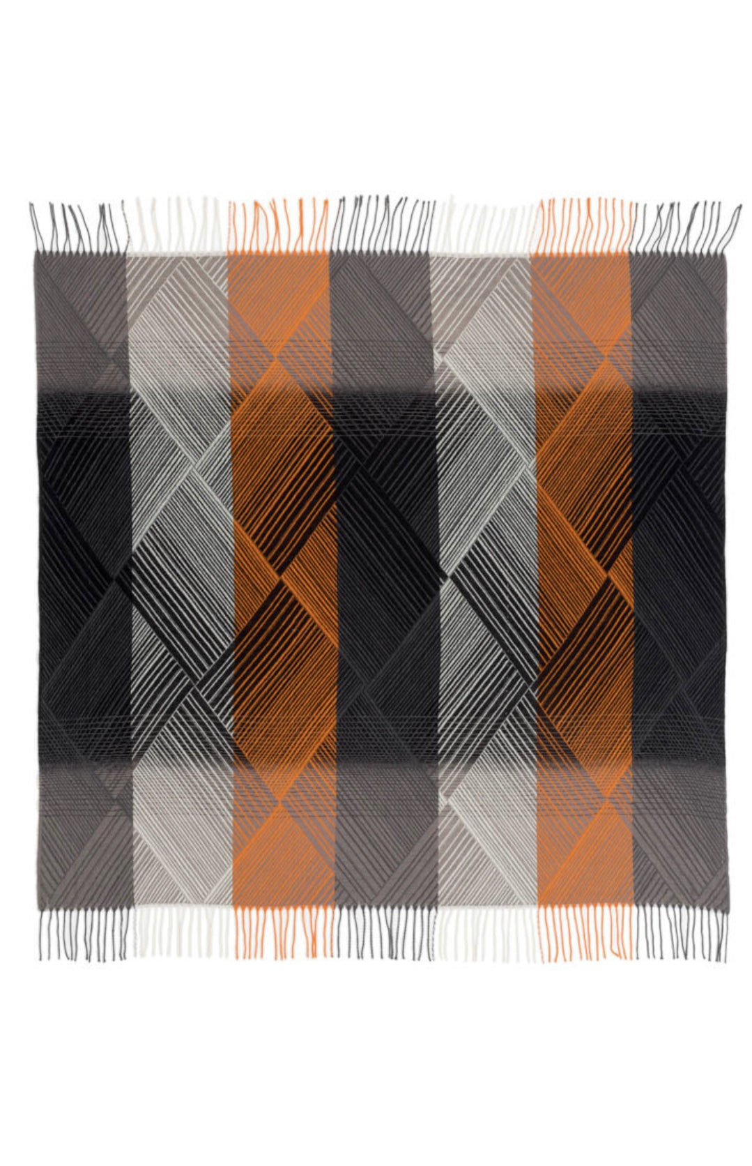 Scarf in orange & black stripe - Scarves