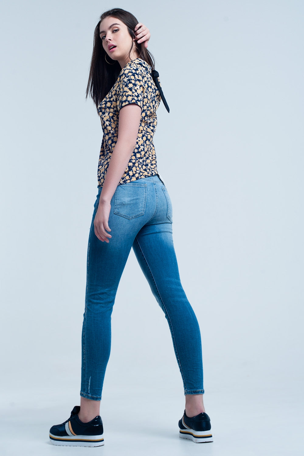 Shirt with yellow flowers print - Shirts