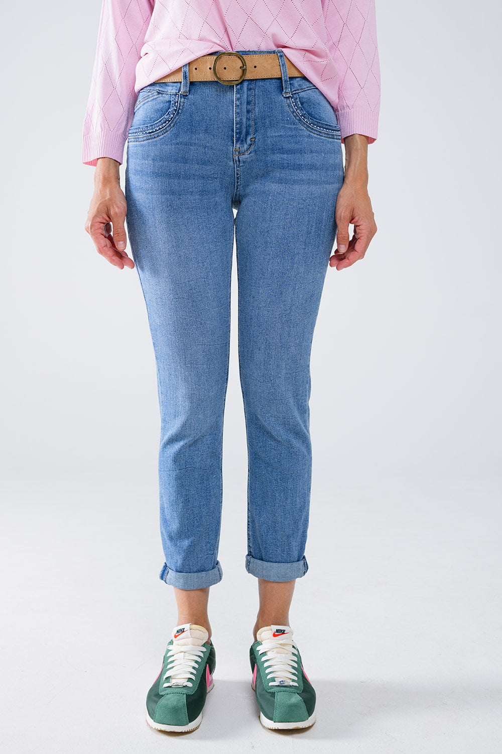 Skinny Jeans In light wash with detail on the pocket - Jeans