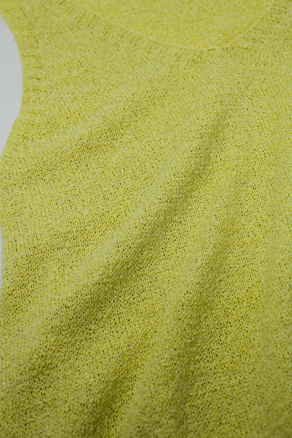 Sleeveless Maxi yellow Dress With Side Slit