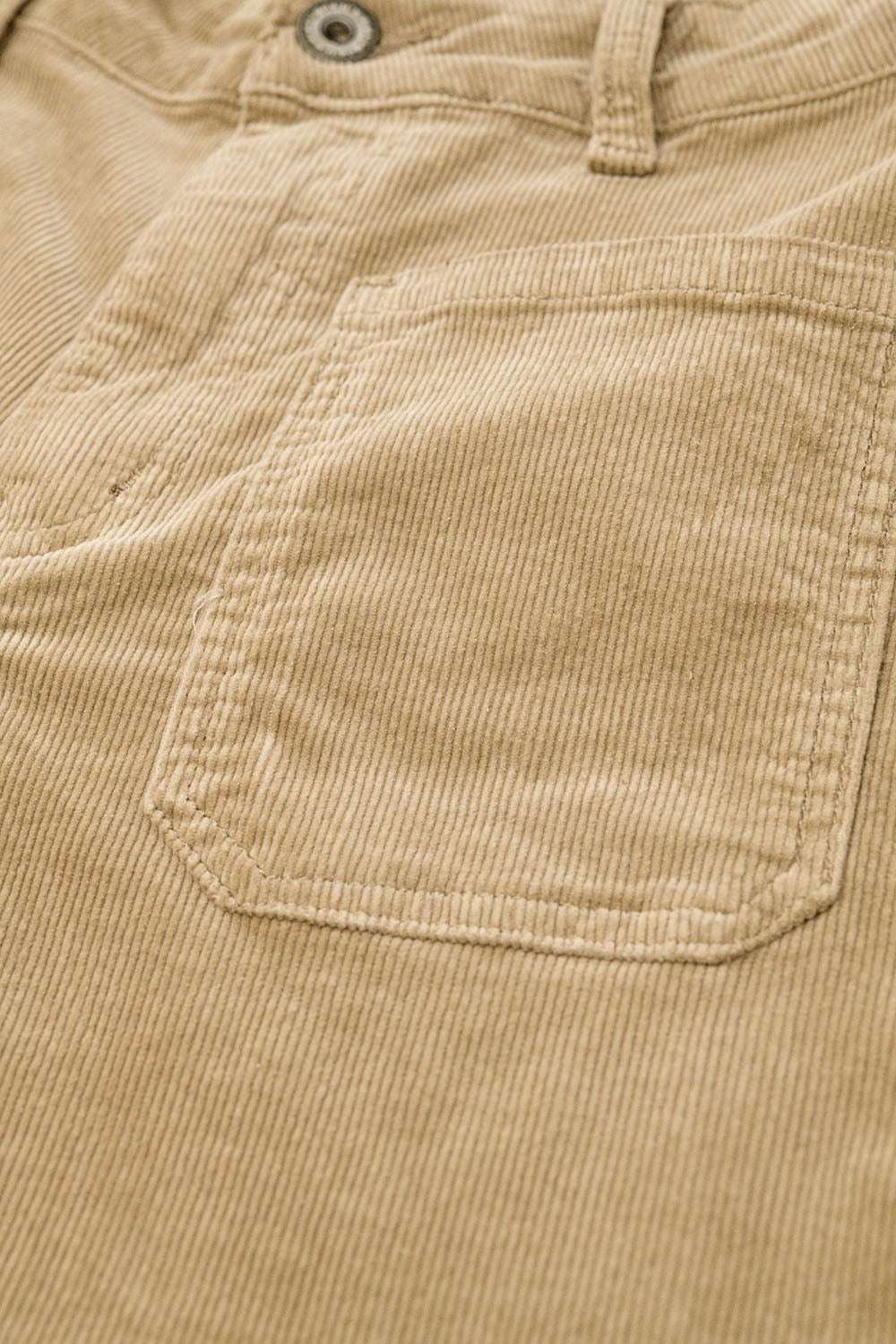Straight Leg Corduroy Jeans in camel with pockets - Jeans