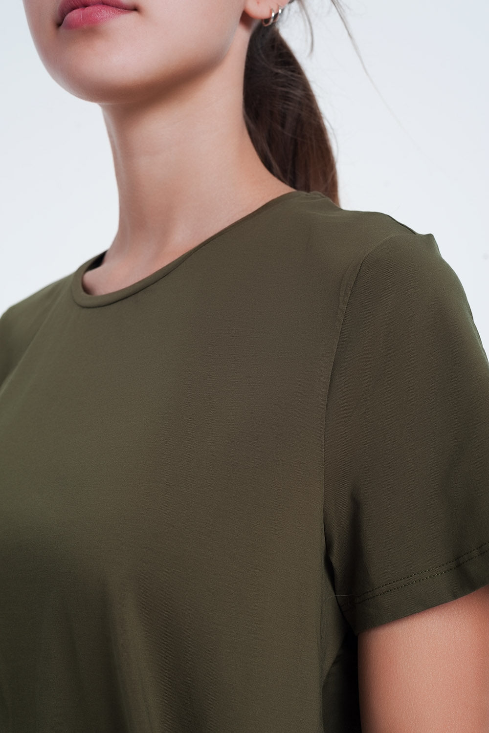T-shirt dress in khaki - T-Shirts