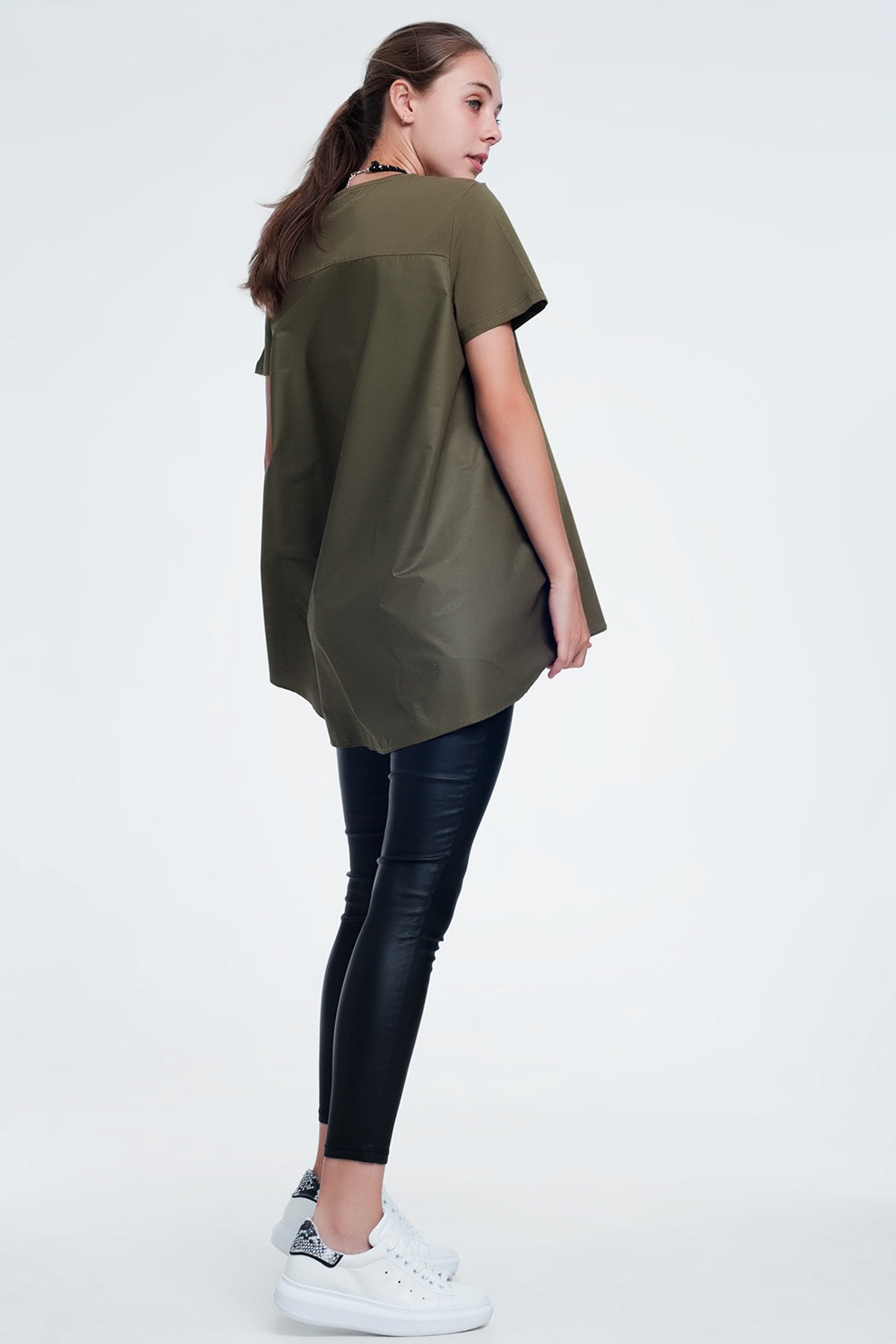 T-shirt dress in khaki - T-Shirts