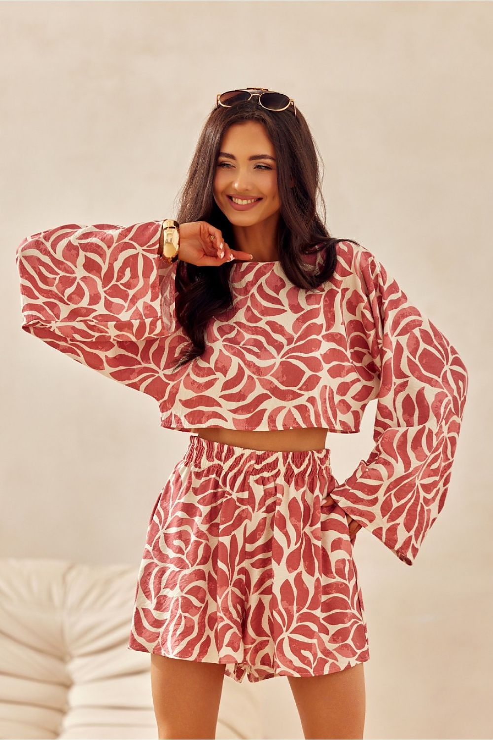 BoutiqueLua Trendy Crop Blouse for Women Zebra Print -
