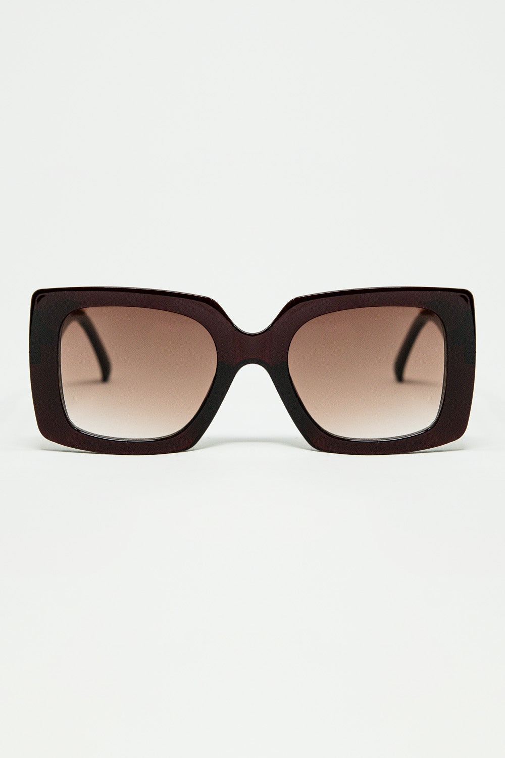 vintage silhouette sunglasses with a subtle angled cat-eye in burgundy - Sunglasses