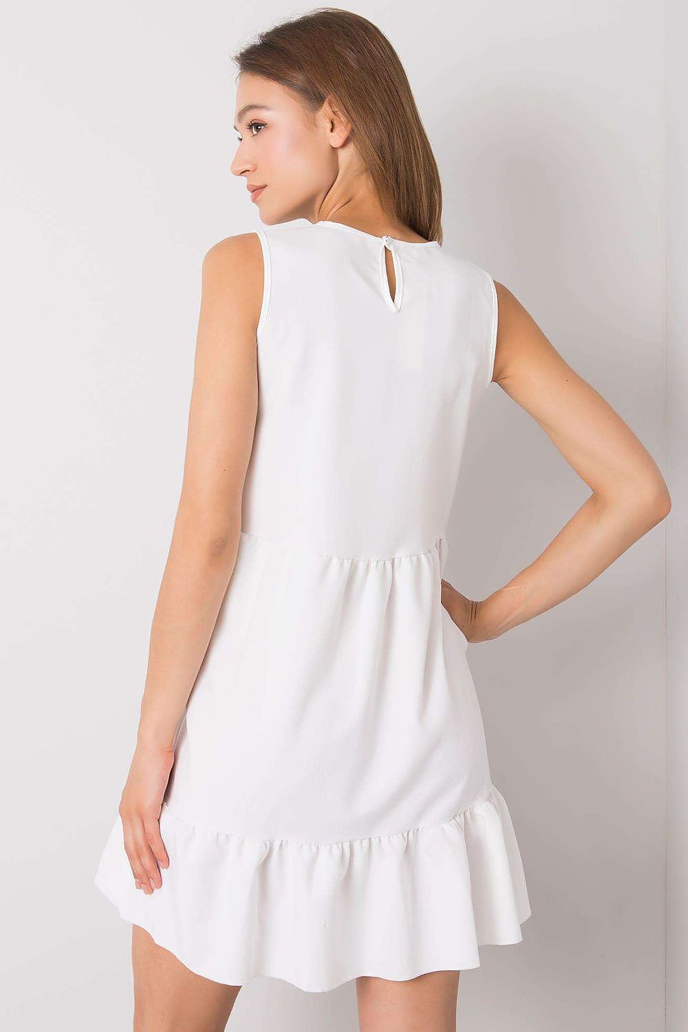 BoutiqueLua Sleeveless Casual Mini Dress with Ruffle Hem -