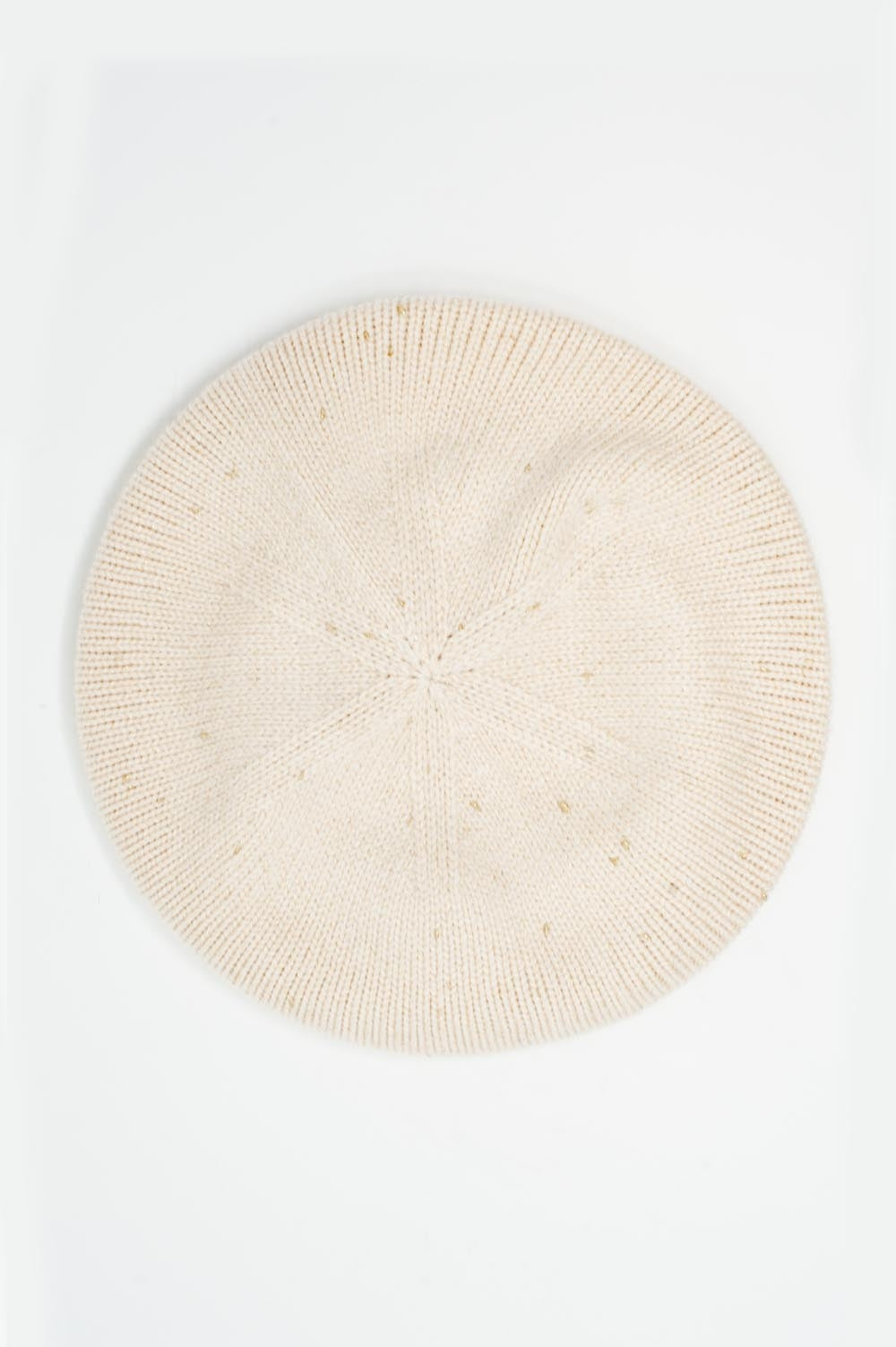 Wool beret in beige - Berets