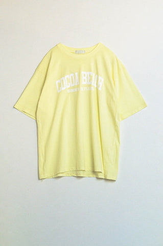 camiseta amarela cocoa beach florida