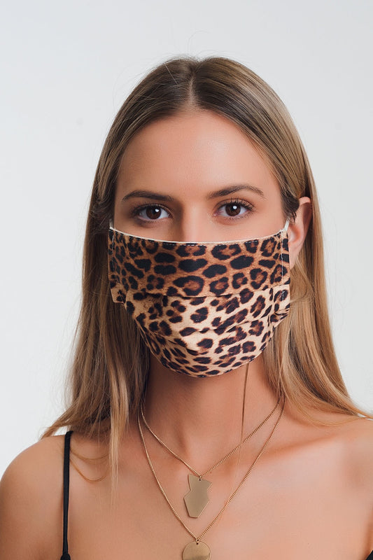 2 PACK Leopard Mix Print Mask - Face Masks