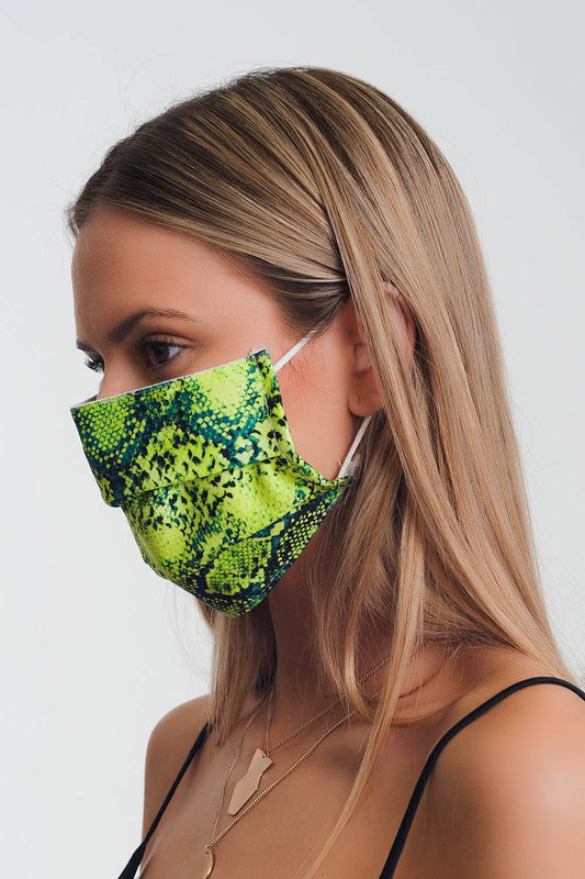 2 PACK Mix python Print Mask - Face Masks