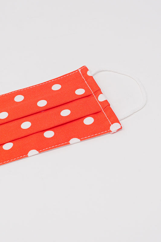 2 PACK Polka Dot white and red Mask - Face Masks