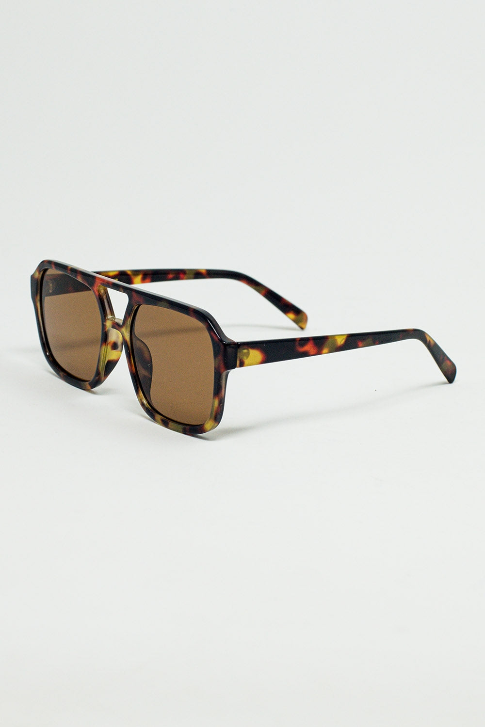 70´s Aviator Sunglasses In Tortoise Shell Q2  BoutiqueLua