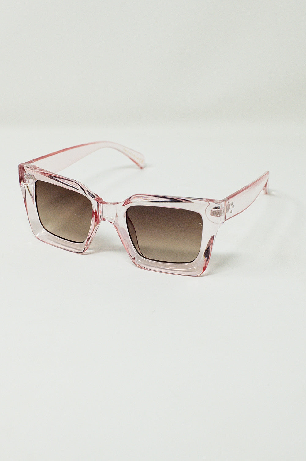 90's Squared Sunglasses in Pink - Sunglasses