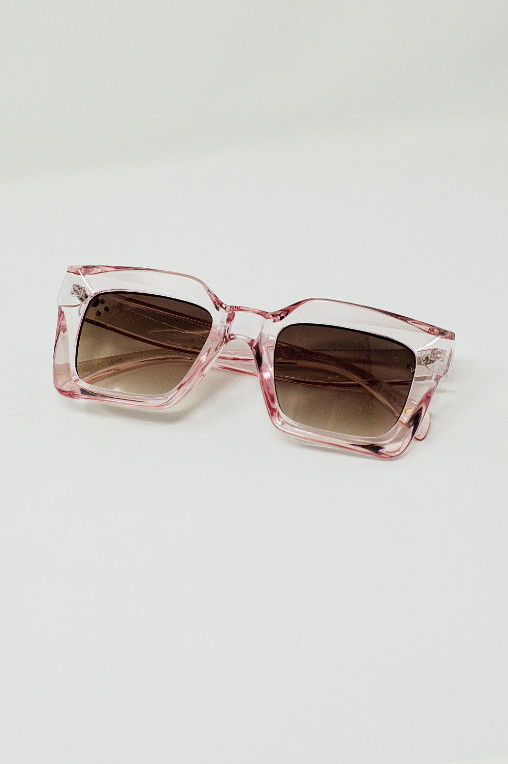 90's Squared Sunglasses in Pink - Sunglasses