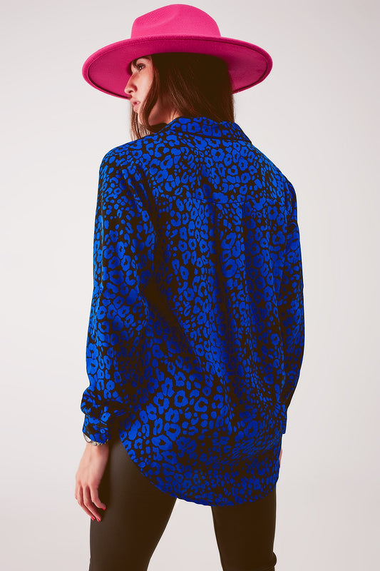 Animal shirt in blue - Shirts