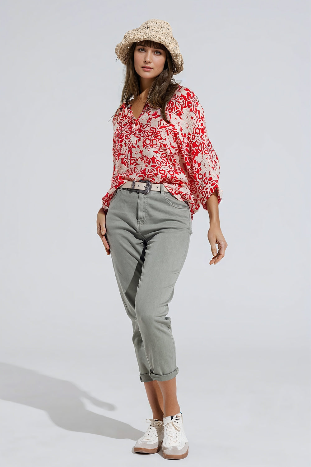 Ankle skinny Basic Jeans in kakhi - Jeans