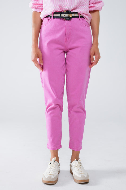 Ankle skinny Basic Jeans in pink - Jeans