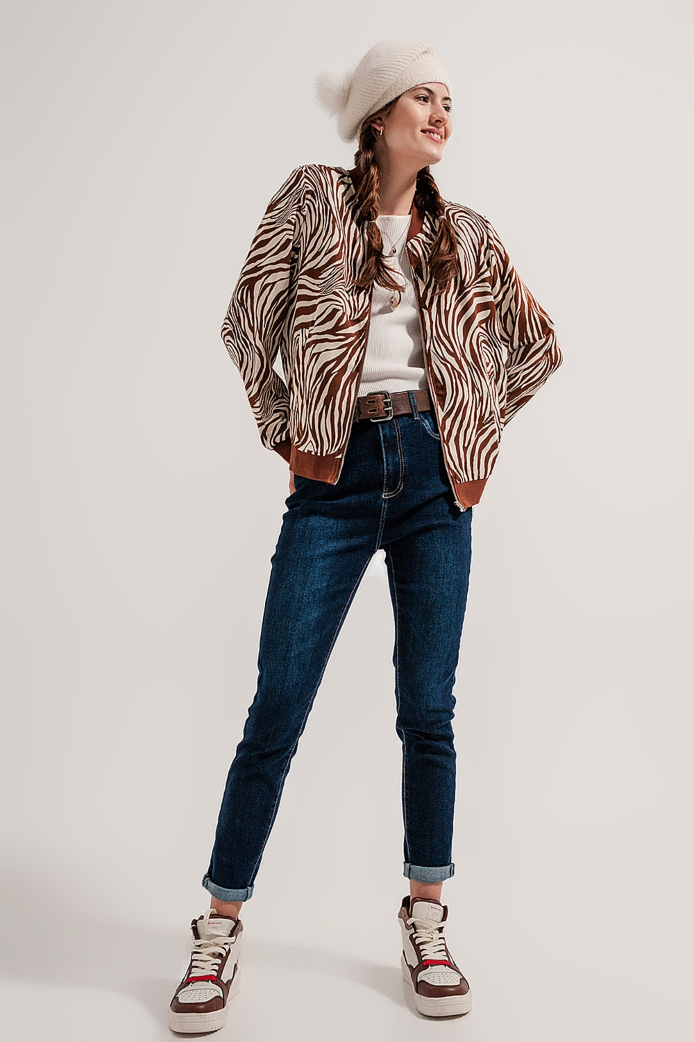 Blend cotton straight leg jeans in mid blue Q2 Jeans BoutiqueLua