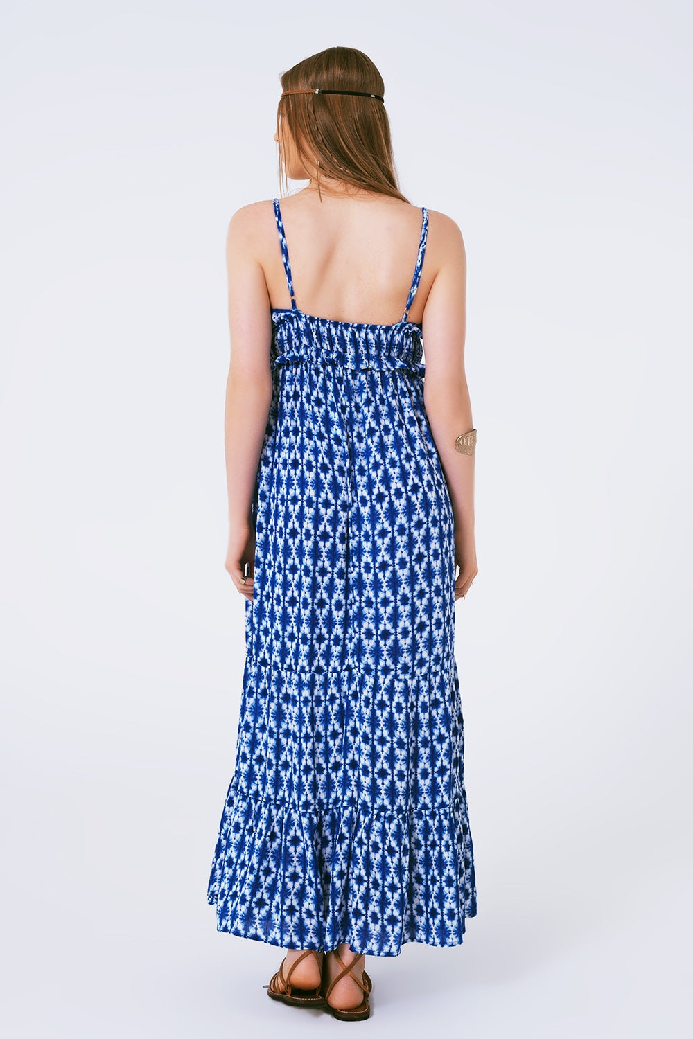 Boho Printed Strappy Maxi Dress Q2 Dresses BoutiqueLua