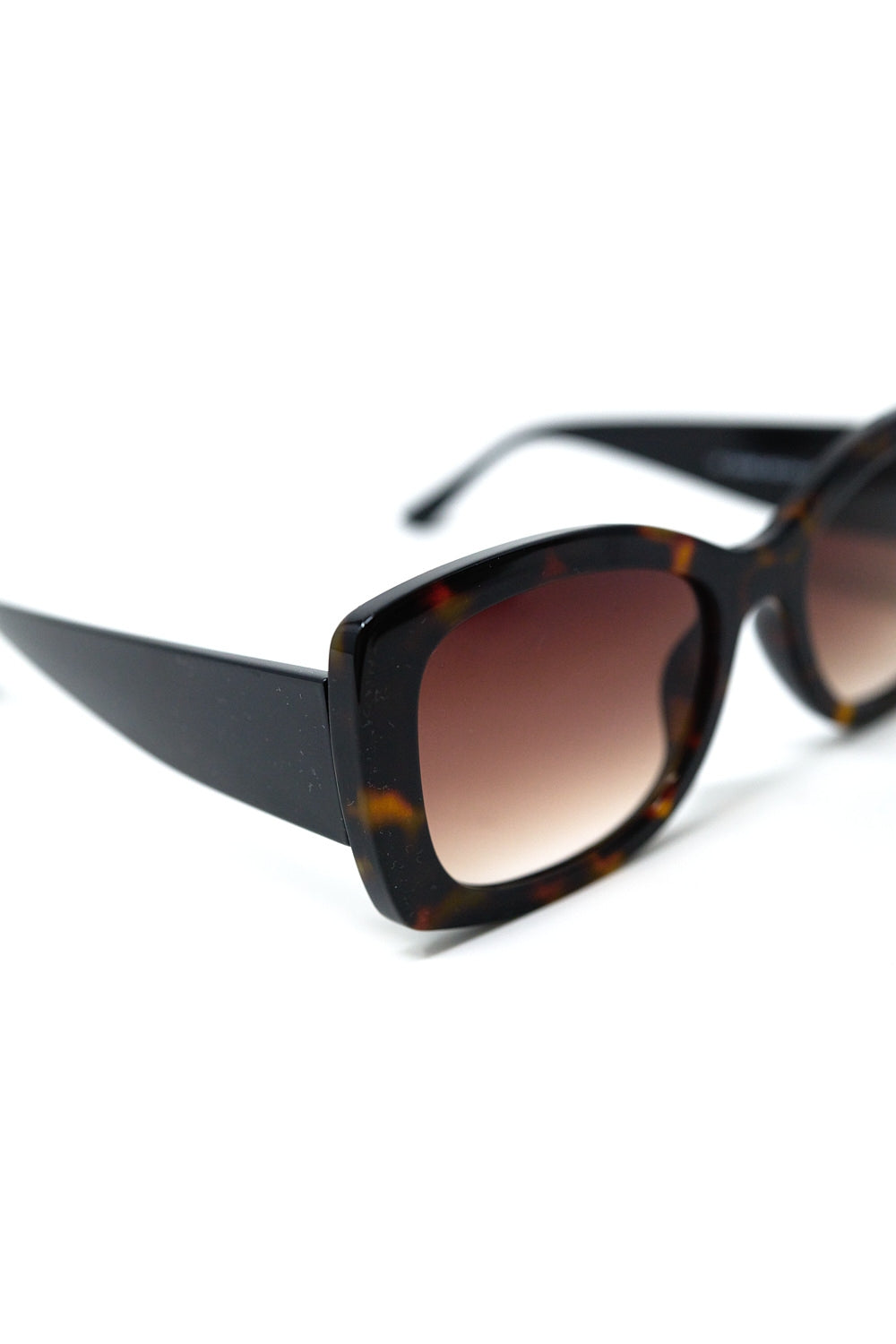 Brown Oversized Oval Sunglasses in Acetate -