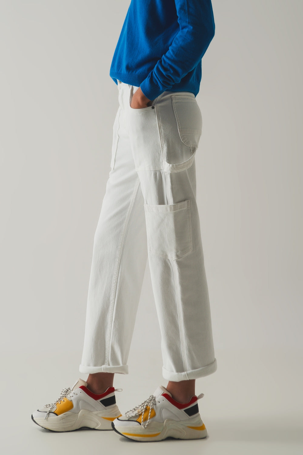 Cargo pants in white - Jeans