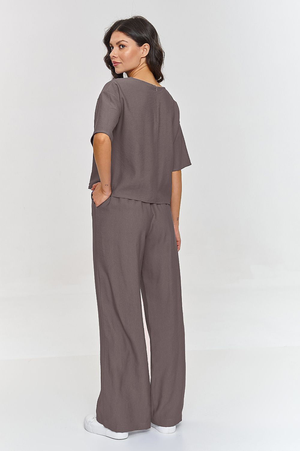 Casual Matching Set for Women Beige Lounge Wear - Outfit Sets