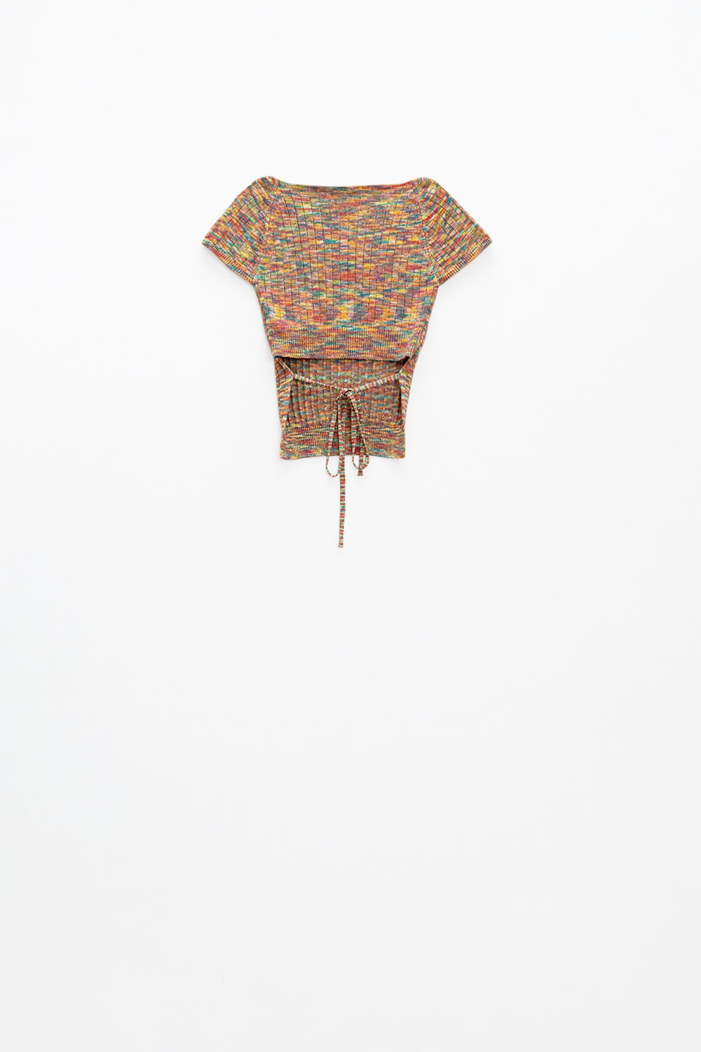 Colorful elastic top with bare lower back Q2 Sweaters BoutiqueLua