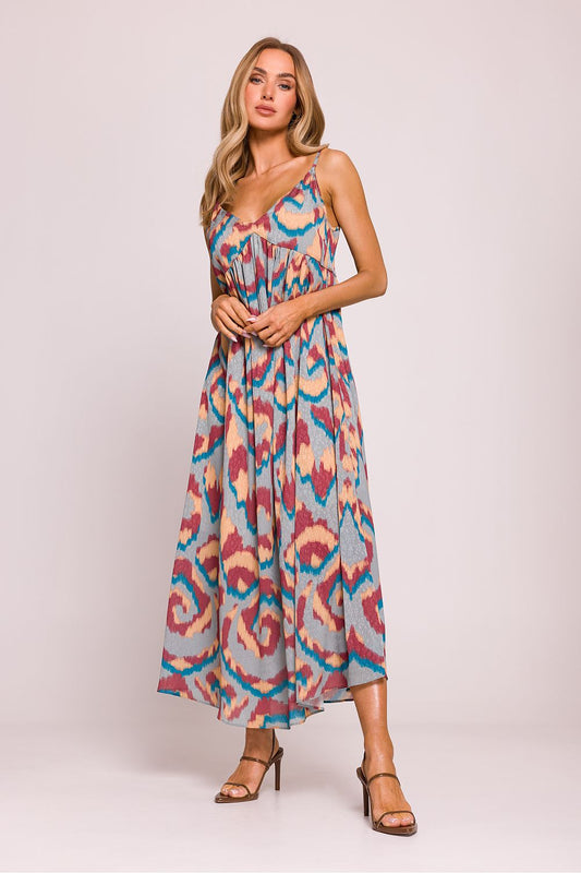 BoutiqueLua Colourful Flowy Maxidress for Women multicolor -