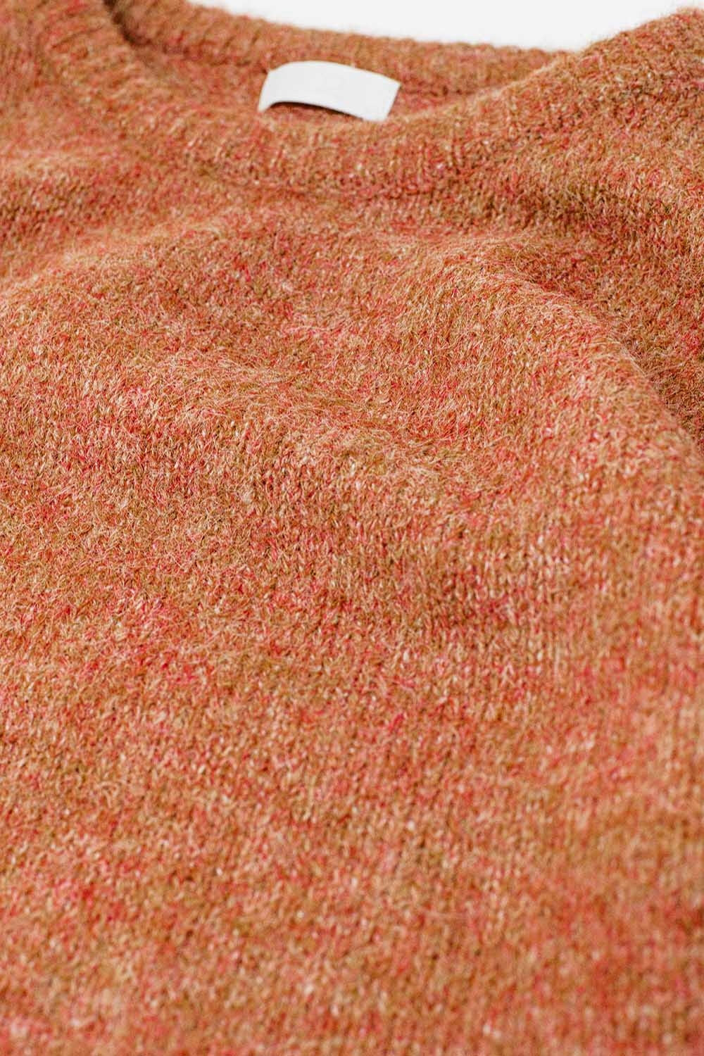 Pull douillet à manches ballon en camel