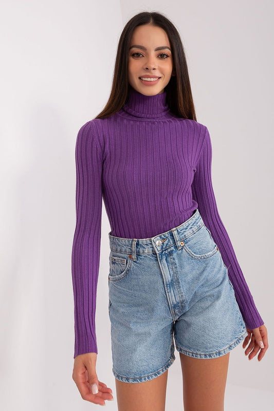 Turtleneck violet - Tops