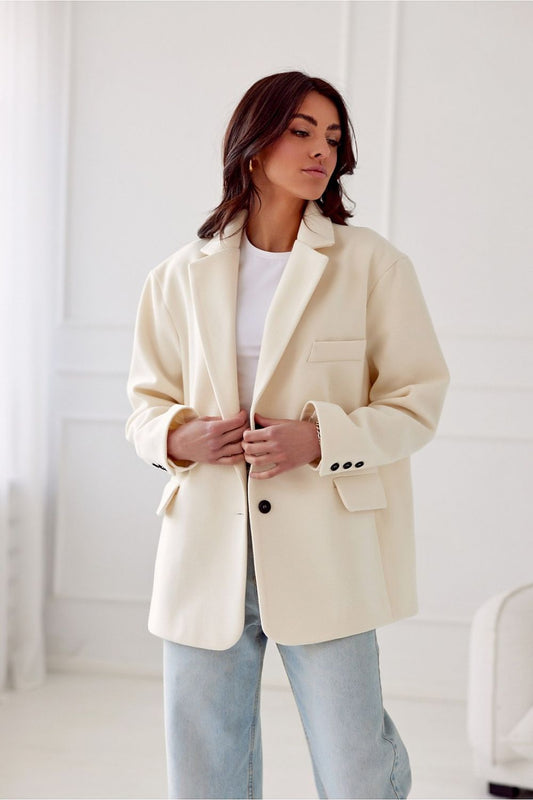 Voluminous Blazer With Lowered Shoulder - Blazers