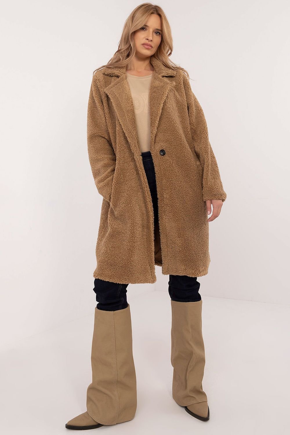 Elegant Women's Winter Coat brown one-size-fits-all - Coats and Jackets
