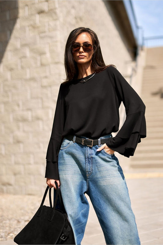 Blouse black -