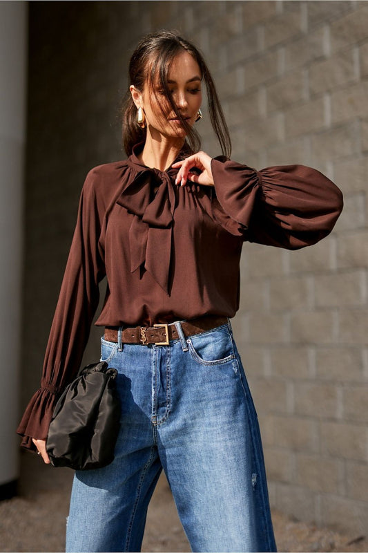 Blouse brown -