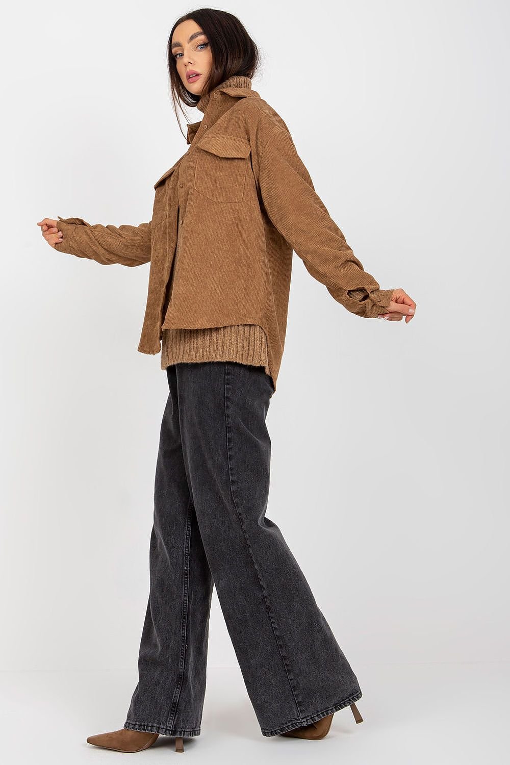 Men's Corduroy Long Sleeve Button-Down Shirt - Jackets