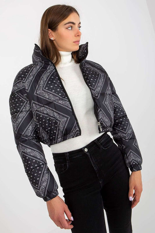 Stylish Polyester Jacket for Every Occasion black - Jackets
