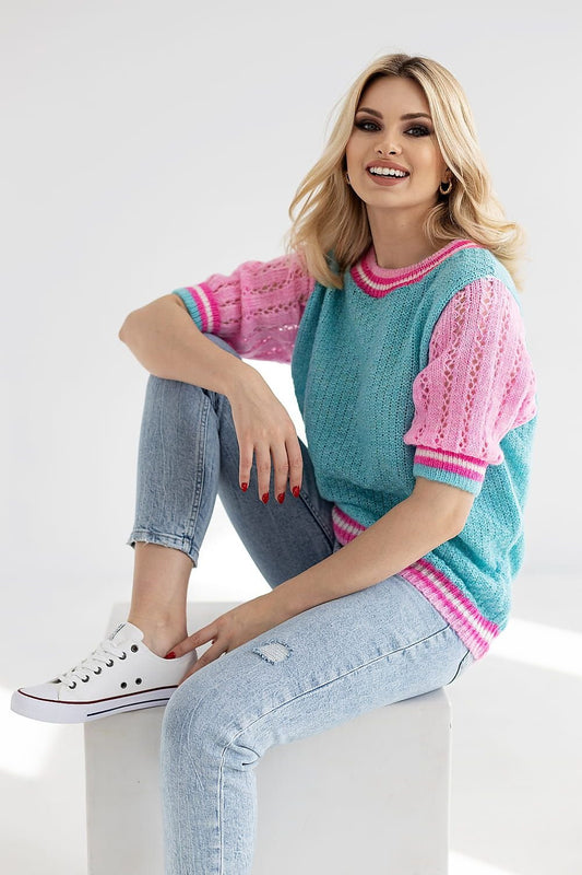 Short sleeve sweater