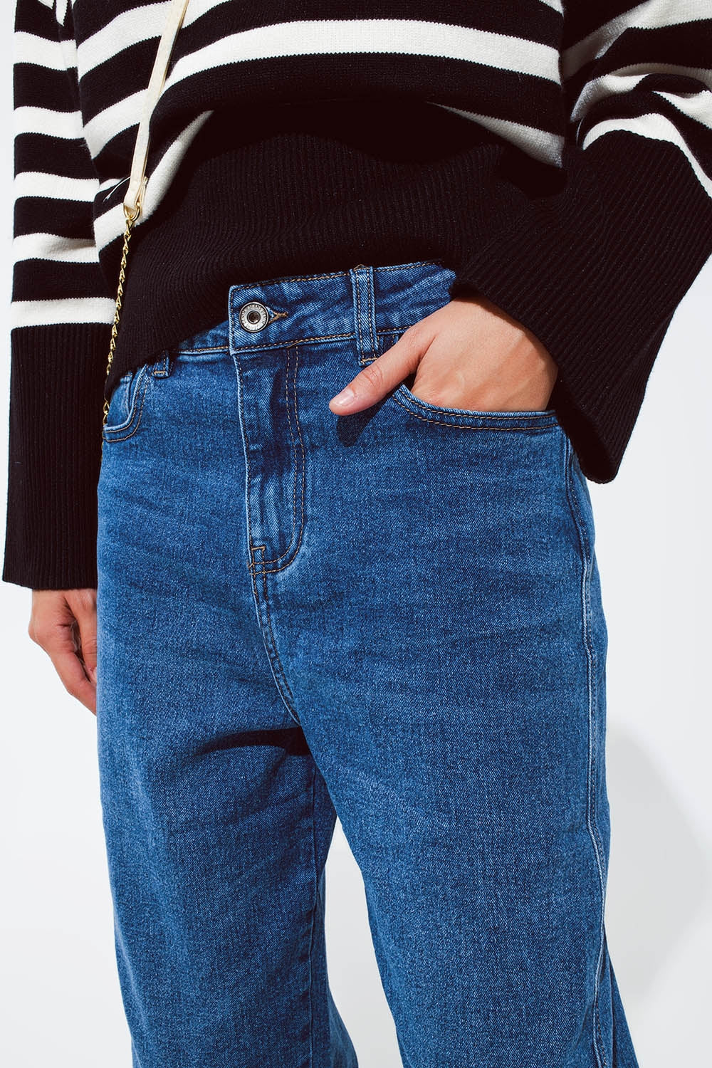 Dark blue oversized boyfriend jeans Q2 Jeans BoutiqueLua