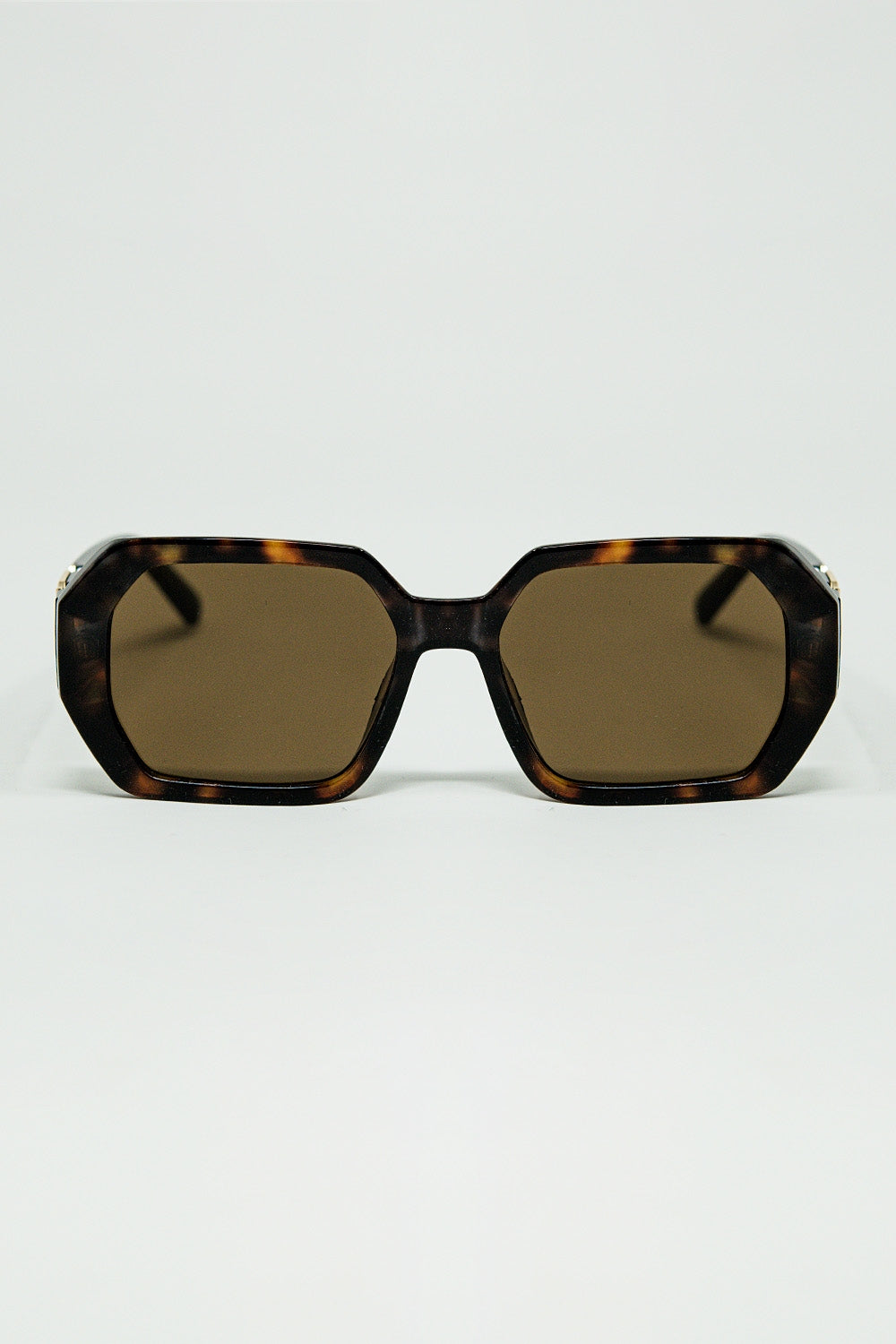 Diamond-Shaped Sunglasses In Ember with Tinted Lenses in Tortoise Shell - Sunglasses