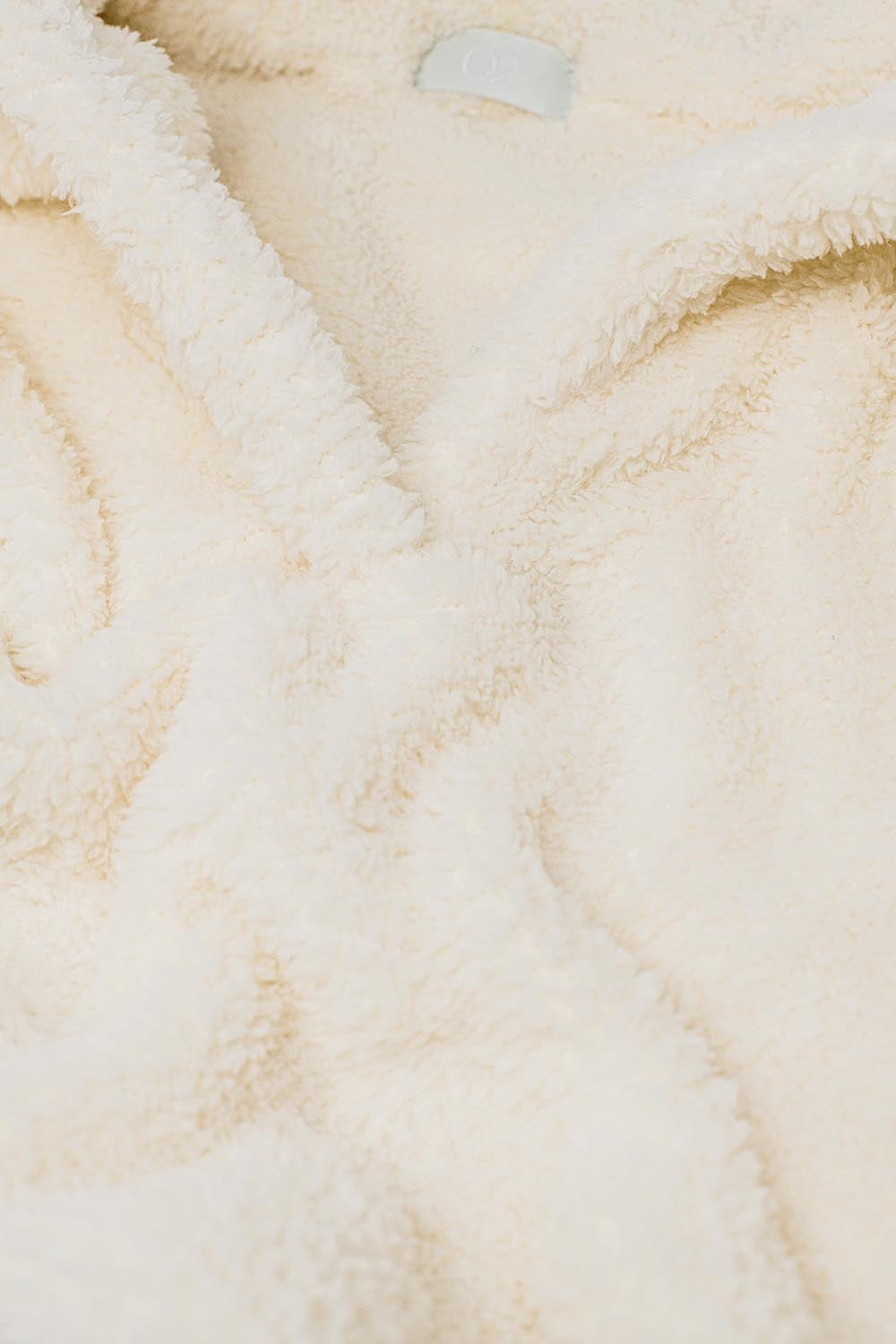 ecru fluffy v-neck sweater Q2 Sweaters BoutiqueLua