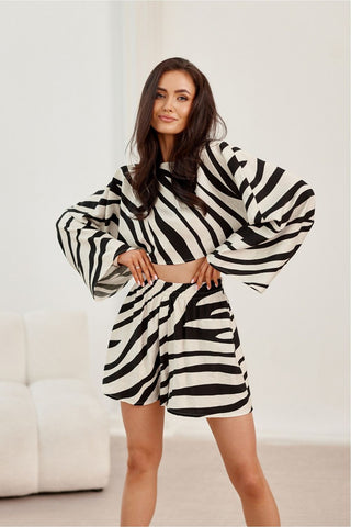 BoutiqueLua Fashionable Zebra Shorts for Ladies