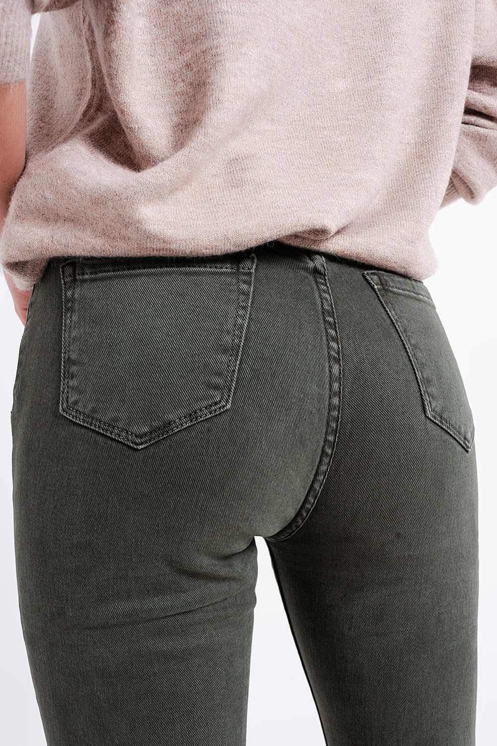 Flared jeans in olive - Jeans