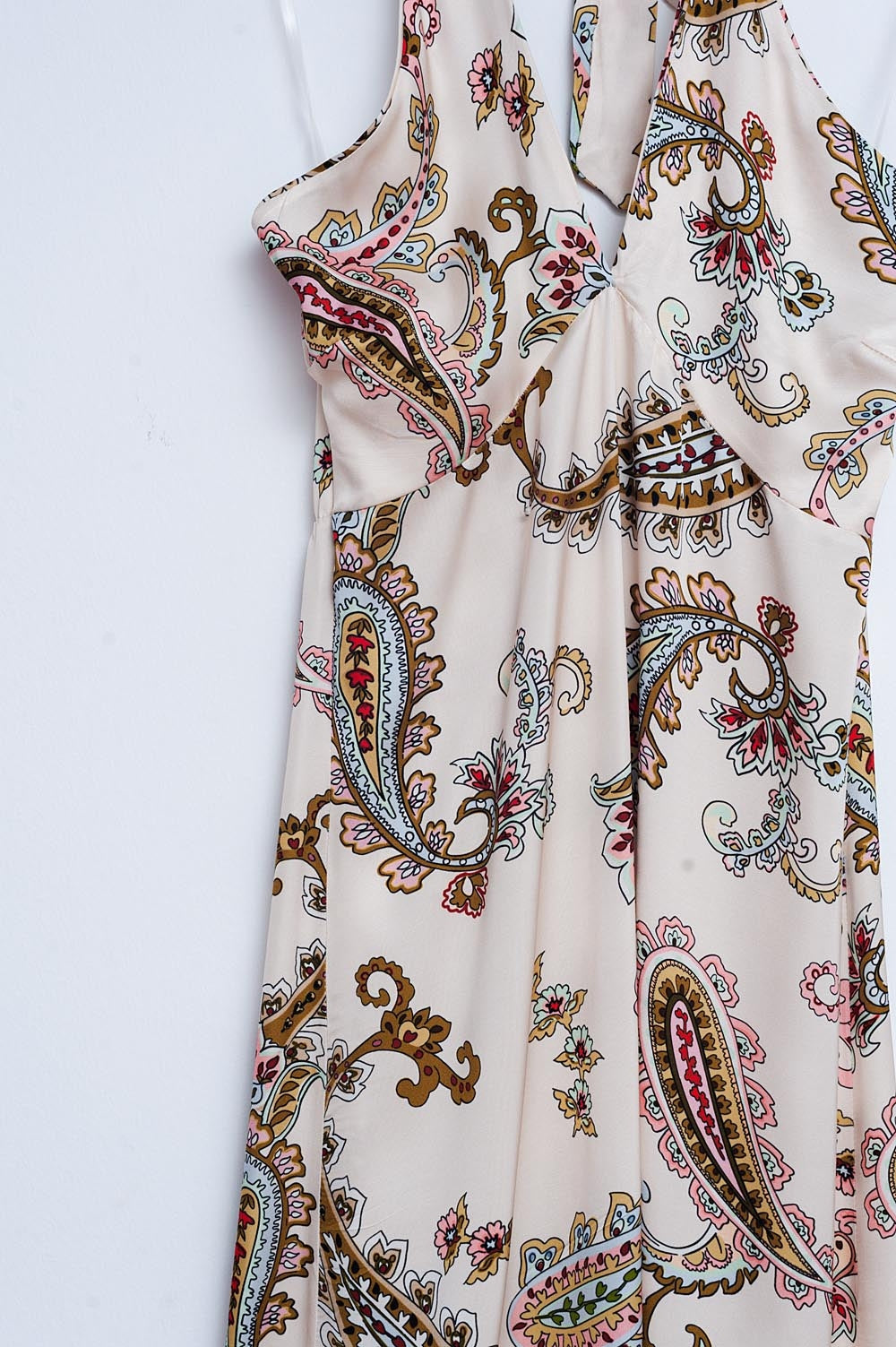 Halter neck maxi dress in paisley print Q2 Dresses BoutiqueLua