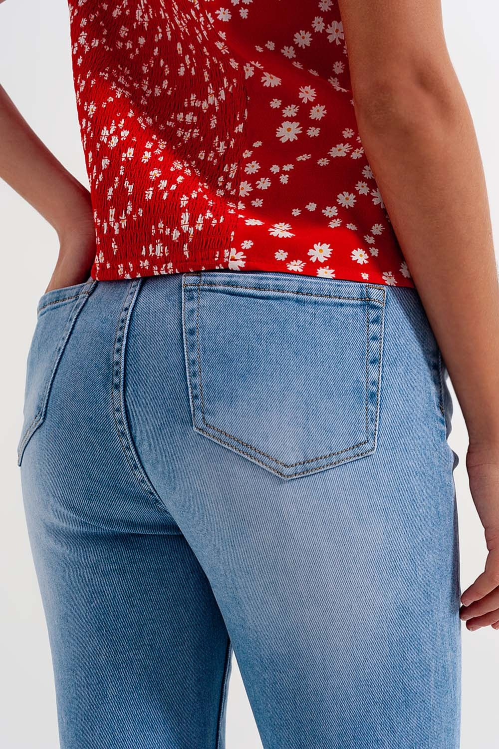 High waist skinny jeans in light blue Q2 Jeans BoutiqueLua