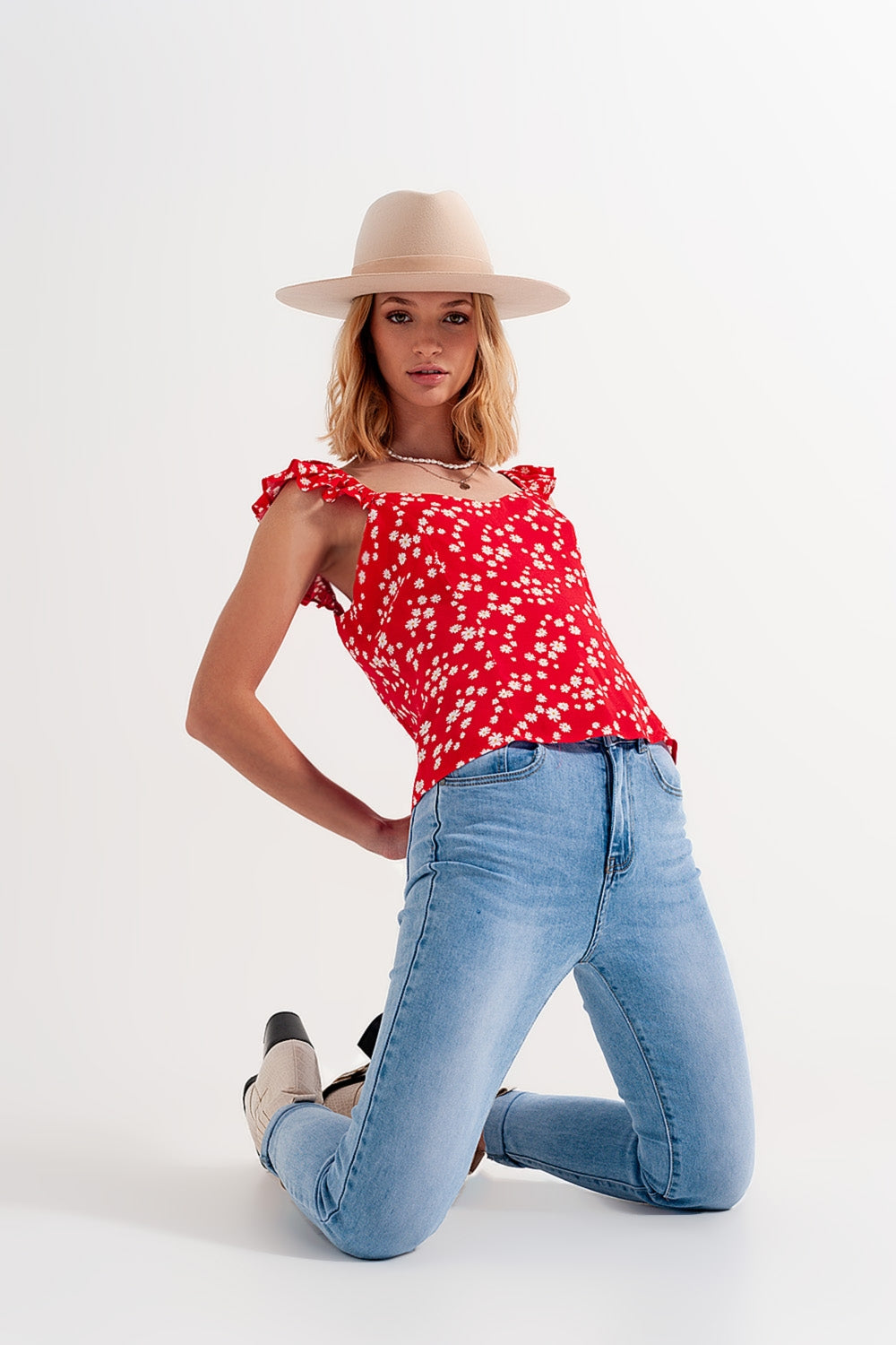 High waist skinny jeans in light blue Q2 Jeans BoutiqueLua