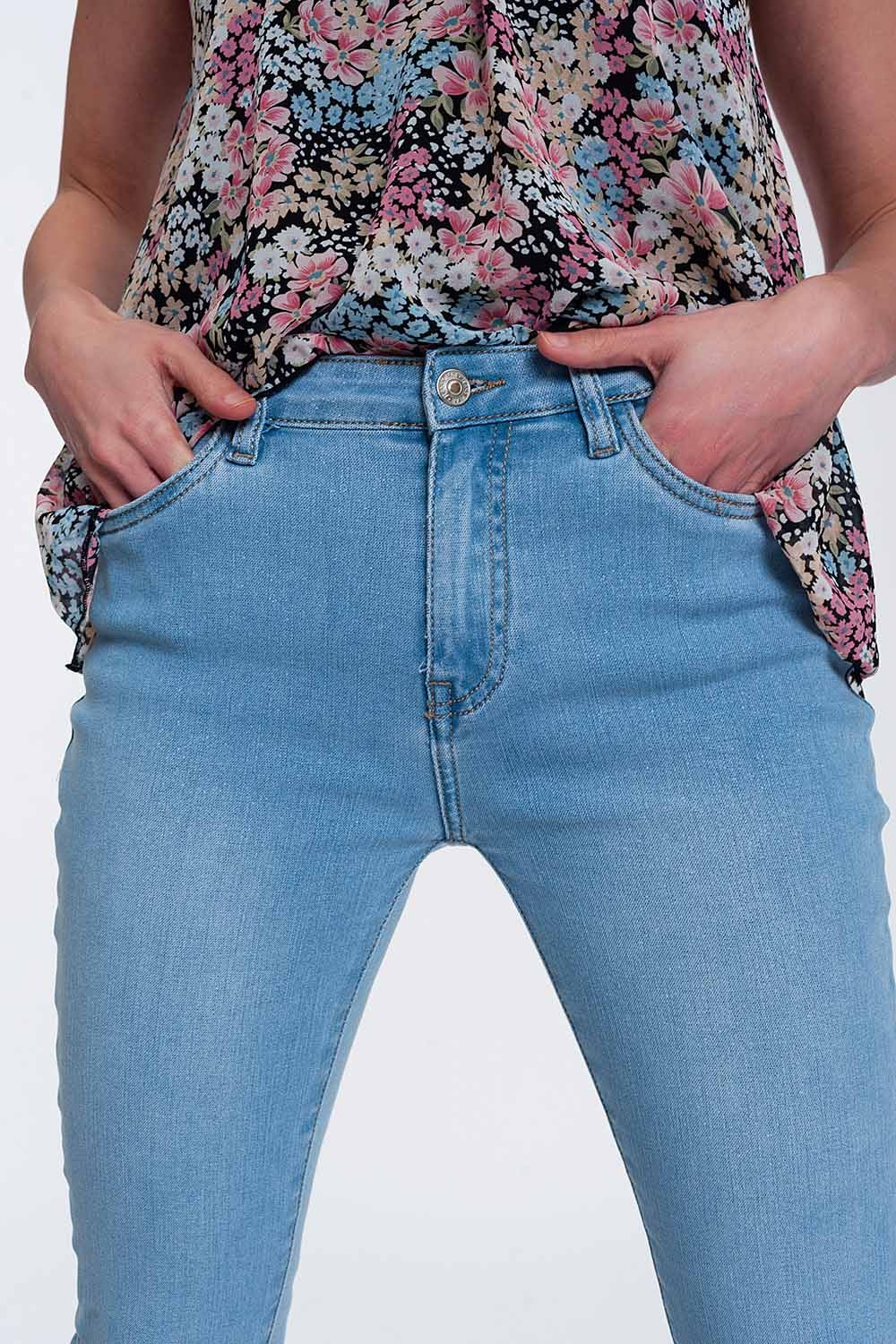 High-waisted jeans with glitter Q2 Jeans BoutiqueLua