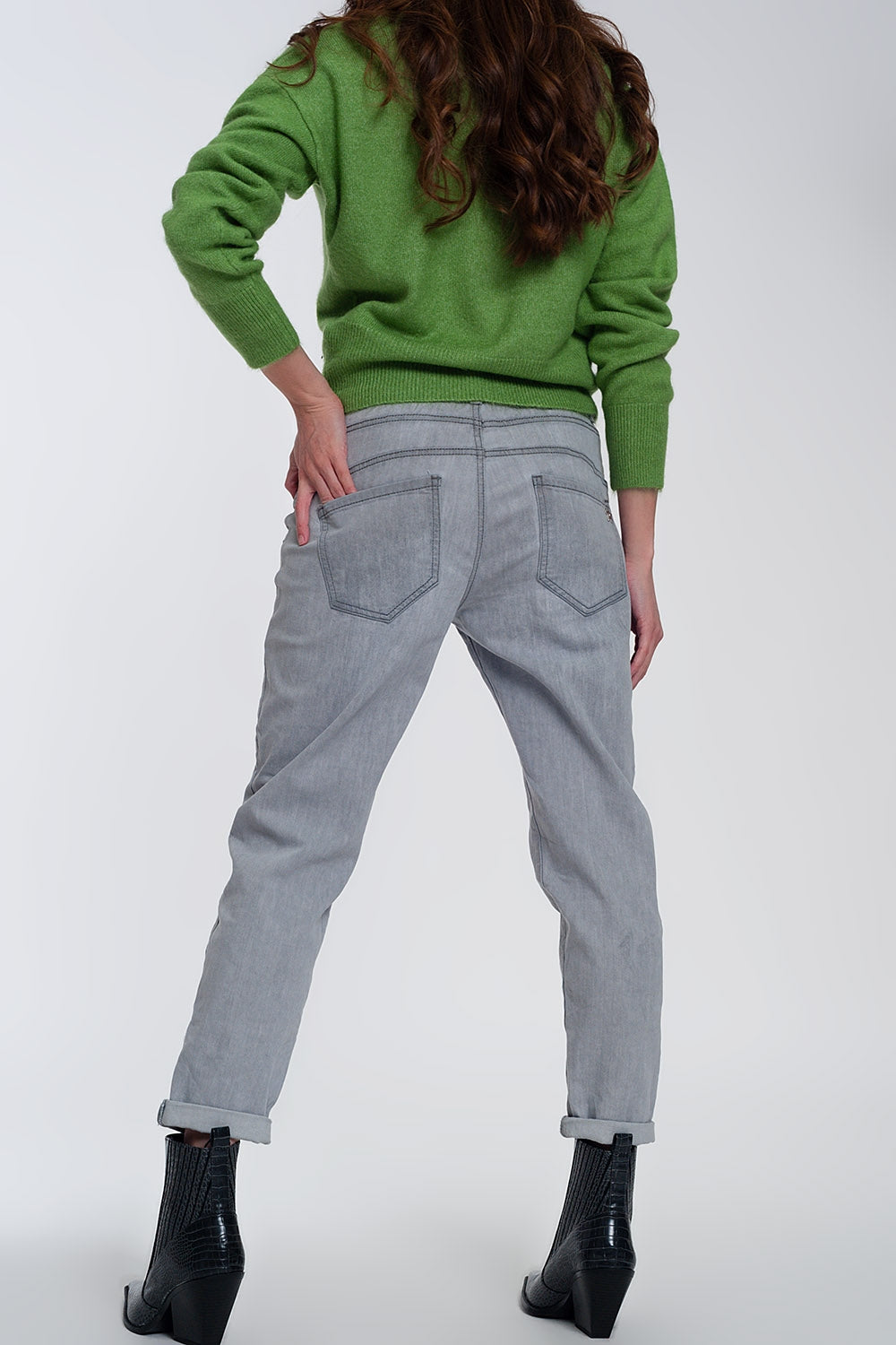 Lightweight jogger jeans in grey - Jeans