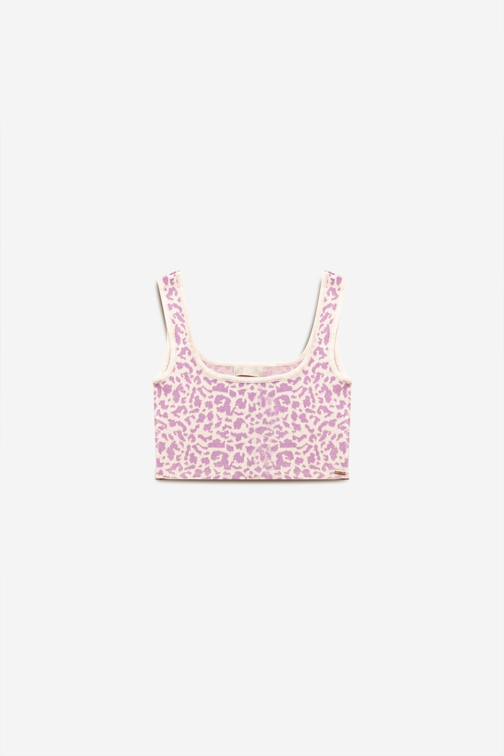 Lightweight knit top in lilac animal print Q2 Sweaters BoutiqueLua